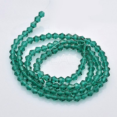 Faceted Bicone Glass Beads Strands EGLA-P017-4mm-09-1