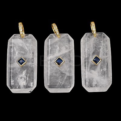 Natural Quartz Crystal Pendants GG-CBA51ED-05G-06-1