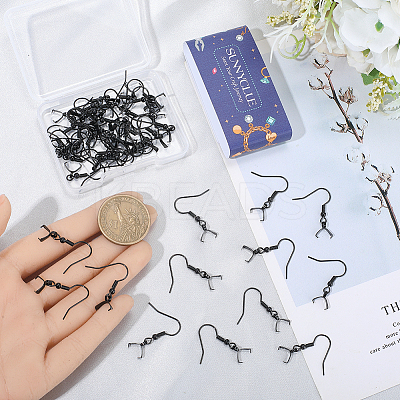 50Pcs 304 Stainless Steel Earring Hooks STAS-SC0010-74EB-1