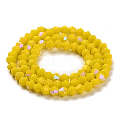 Opaque Solid Color Imitation Jade Glass Beads Strands LS-EGLA-A039-P4mm-L05-1
