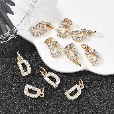 SHEGRACE Brass Micro Pave Clear Cubic Zirconia Pendants XGRQ29380-394G-D-1