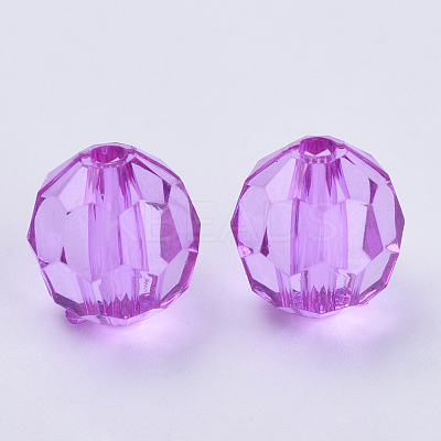 Transparent Acrylic Beads X-TACR-Q257-6mm-V48-1