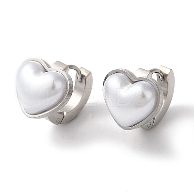 304 Stainless Steel Hoop Earrings EJEW-A110-01P-1