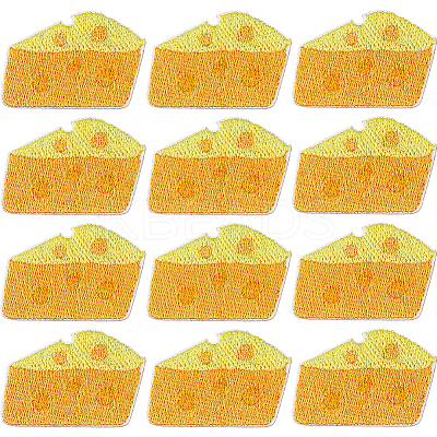 12Pcs Polyester Cloth Patches AJEW-DC0003-86-1
