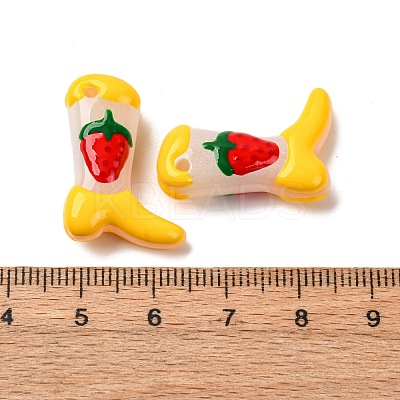 Baking Paint Glass Enamel Beads BLOW-D300-01K-1