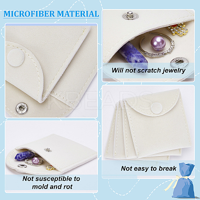 Velvet Jewelry Flap Pouches with Snap Button TP-WH0007-10A-1