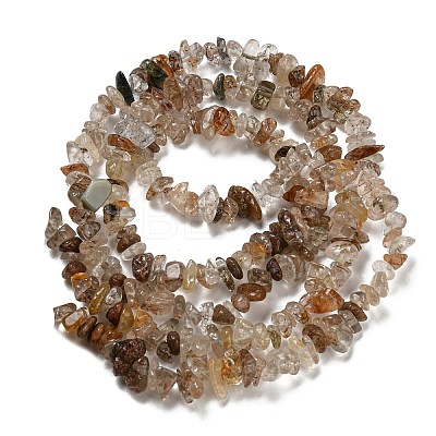 Natural Rutilated Quartz Beads Strands G-M205-92-1