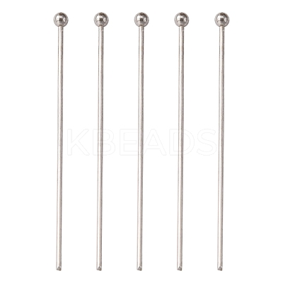 Tarnish Resistant 304 Stainless Steel Ball Head Pins STAS-K146-045-35x0.7mm-1