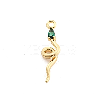 Brass Micro Pave Cubic Zirconia Pendants KK-M321-01E-G03-1