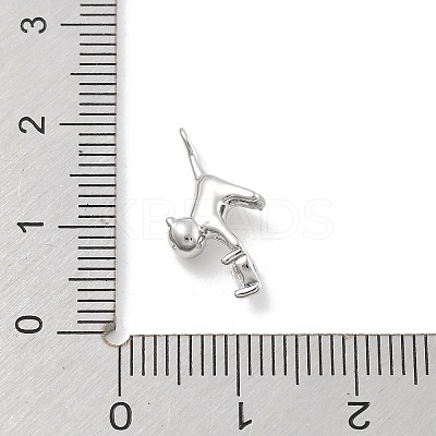 Brass Micro Pave Cubic Zirconia Pendants LS-KK-D283-04P-1