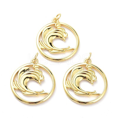 Brass Pendants KK-L188-30G-1