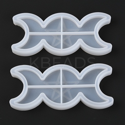 Divination Style Moon Star Tray Silicone Molds DIY-F061-01-1