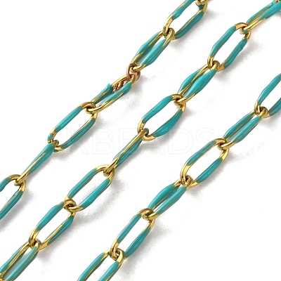 304 Stainless Steel Enamel Cable Chains CHS-R020-02G-04-1
