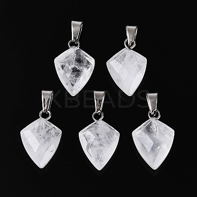 Natural Quartz Crystal Pendants G-N349-18P-08-1