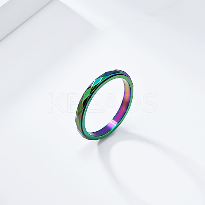 304 Stainless Steel Rotating Finger Rings FS-WGA316C-14-1