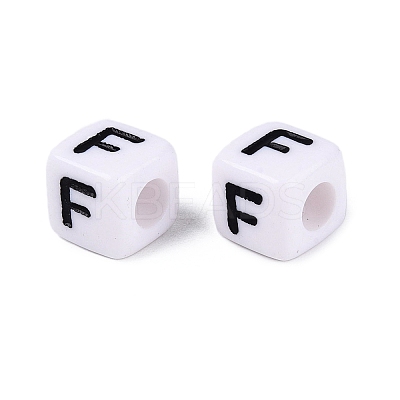 Opaque Acrylic Beads SACR-N020-04A-F-1