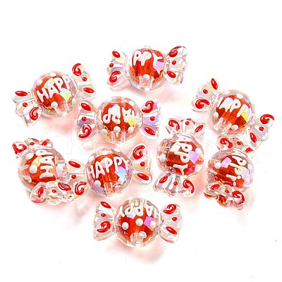 Transparent Acrylic Beads OACR-E025-07-1