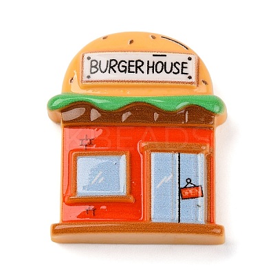 Burger Shop Opaque Resin Store Decoden Cabochons CRES-Z008-02D-1