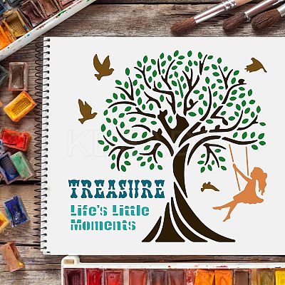 Plastic Reusable Drawing Painting Stencils Templates DIY-WH0172-232-1
