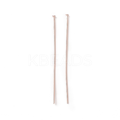 Brass Flat Head Pins X-KK-WH0058-03D-RG-1