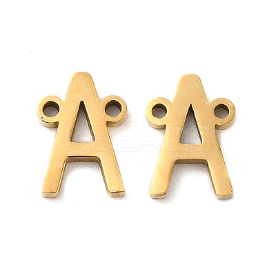 26Pcs Ion Plating(IP) 304 Stainless Steel Connector Charms STAS-C081-01G-1