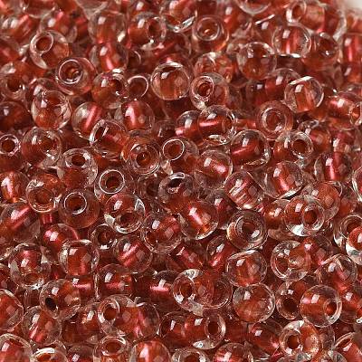 6/0 Transparent Inside Colours Glass Seed Beads SEED-P006-01A-05-1