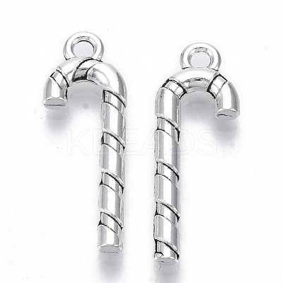 Tibetan Style Alloy Pendants TIBE-N010-40AS-RS-1