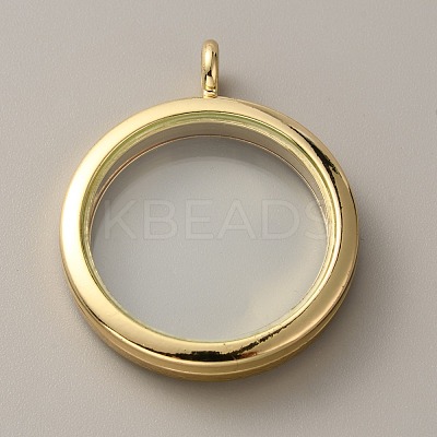Alloy Crystal Rhinestone Locket Pendants FIND-WH0061-78G-1