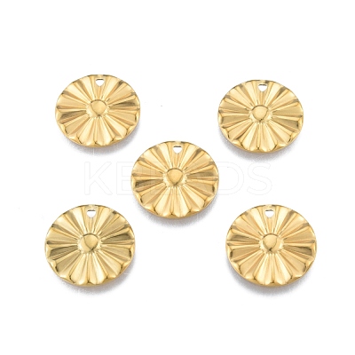 Ion Plating(IP) 201 Stainless Steel Pendant STAS-B027-08G-1