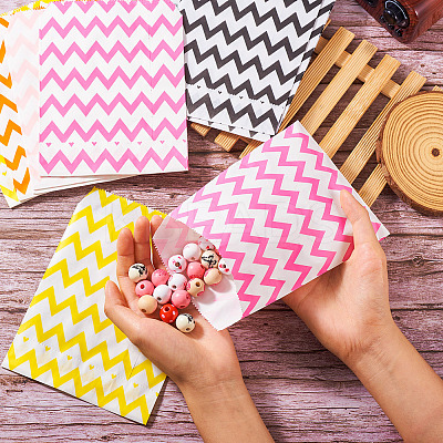 40Pcs 8 Colors Kraft Paper Bags CARB-TA0001-11-1