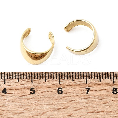 Brass Cuff Earrings EJEW-C186-09G-1
