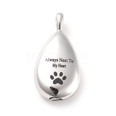 Non-Tarnish 304 Stainless Steel Urn Pendants LS-STAS-D179-19P-1
