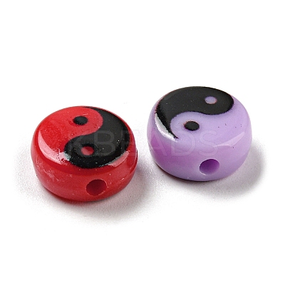 Opaque Acrylic Beads SACR-P028-01B-01-1