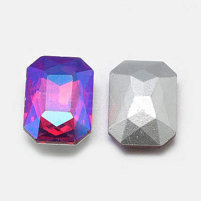 Pointed Back Glass Rhinestone Cabochons RGLA-T019-13x18mm-03-1