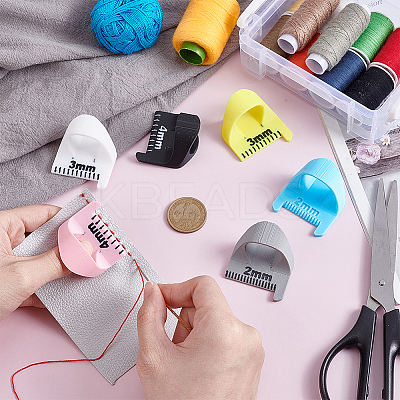 6Pcs 6 Colors Plastic Patchwork Tools TOOL-UN0001-66-1