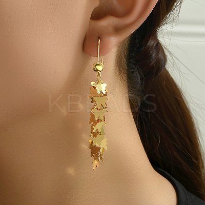 Butterfly Tassel Earrings Fashionable High-end Ear Hooks Women's Accessories XW7141-1