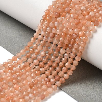 Natural Peach Moonstone Beads Strands G-F619-19A-3mm-1
