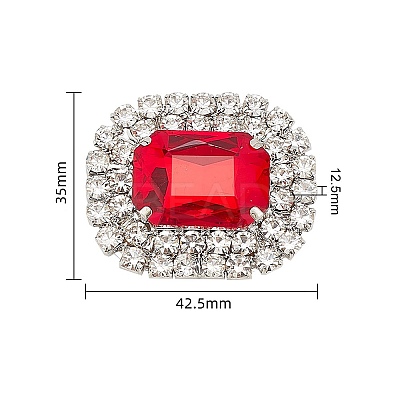 Alloy Rhinestone Shoe Decorations FIND-WH0126-417A-1
