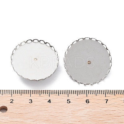 Non-Tarnish 304 Stainless Steel Brooch Base Settings FIND-D035-03E-P-1
