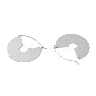 Non-Tarnish 304 Stainless Steel Hoop Earrings EJEW-C105-05P-1