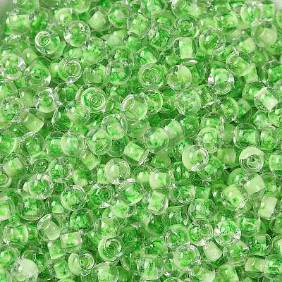 Transparent Inside Colours Glass Seed Beads SEED-A032-04C-1