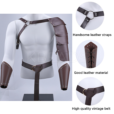 PU Leather with Iron Fencing Sheath AJEW-WH0348-136-1