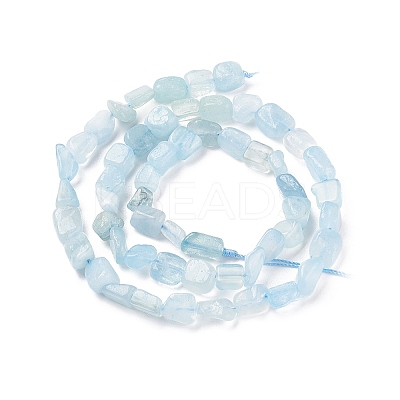 Natural Aquamarine Beads Strands X-G-D0004-A02-04-1