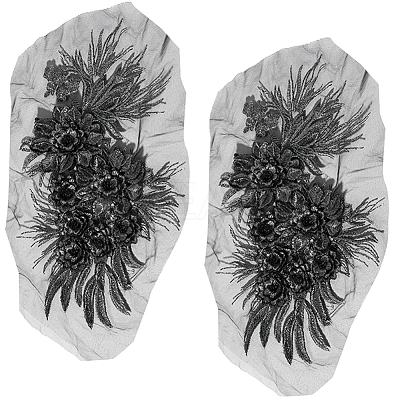 3D Flower Lace Appliques DIY-WH0430-459A-1