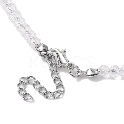 Glass with Malaysia Jade Beaded Necklaces NJEW-JN04680-01-1