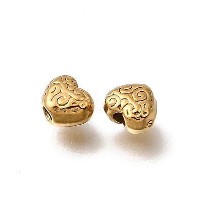Valentine's Day 304 Stainless Steel Spacer Beads STAS-L315-075G-03-1