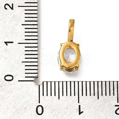 Ion Plating(IP) 304 Stainless Steel Rhinestone Pendants STAS-A104-11G-1
