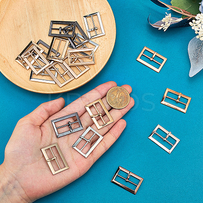 20Pcs 4 Colors Alloy Belt Buckles FIND-CL0001-36A-1