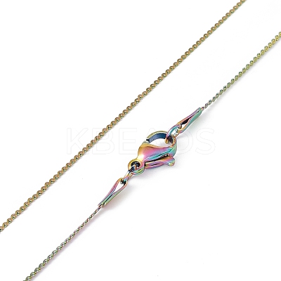 Ion Plating(IP) 304 Stainless Steel Serpentine Chain Necklace for Men Women NJEW-G076-01B-M-1