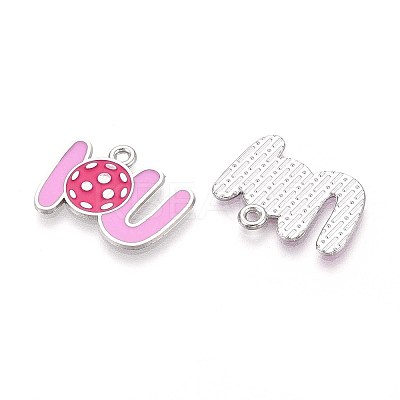 Alloy Enamel Sports Pendants ENAM-T022-74P-1